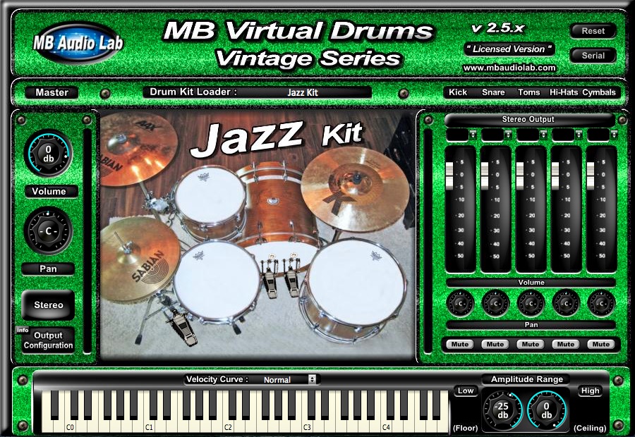 MB Virtual Drums Vintage Series 
- Jazz Kit