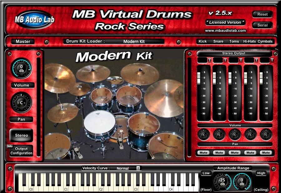 MB Virtual Drums Rock Series
 -Modern Kit