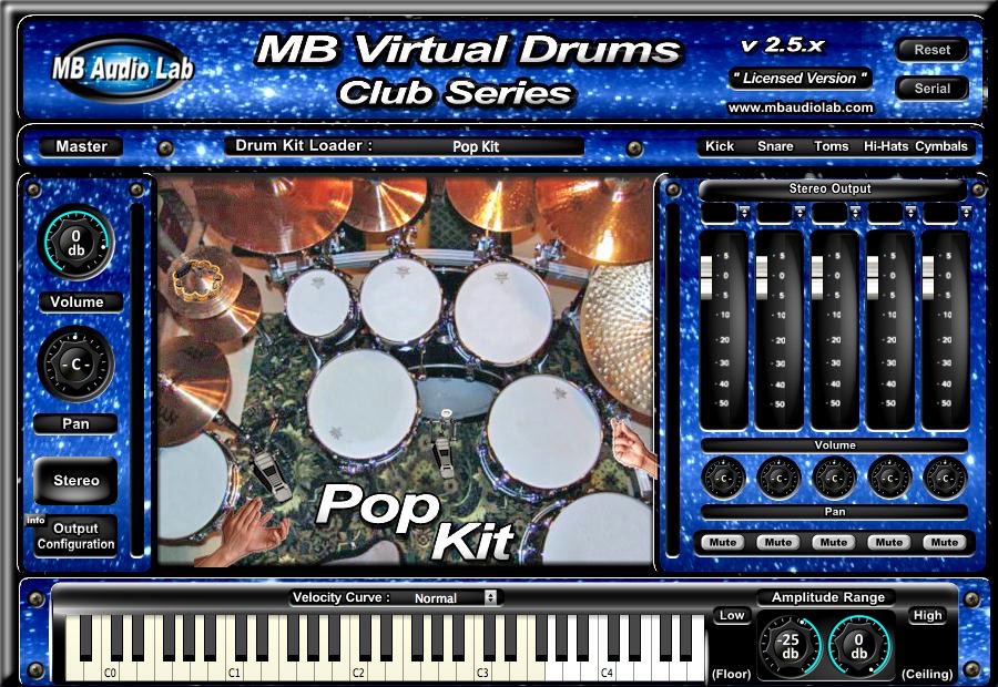 MB Virtual Drums  Club Series - Pop Kit