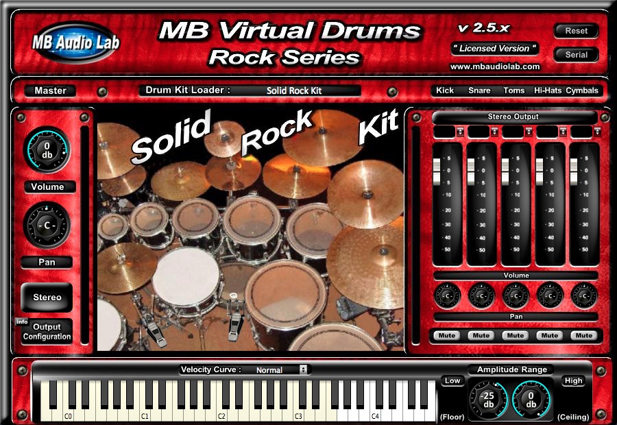 MB Virtual Drums Rock Series
- Solid Rock Kit
